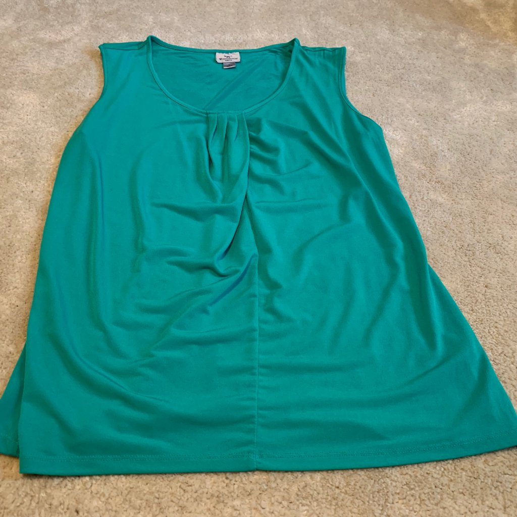 Worthington Green Sleeveless Shell Size L